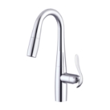 Gerber® D150612 Pull-Down Prep Faucet, Selene®, Polished Chrome, 1 Handle, 1.75 gpm