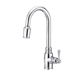 Gerber® D454057 Opulence® Pull-Down Kitchen Faucet, 1.75 gpm Flow Rate, Polished Chrome, 1 Handle, 1 Faucet Hole