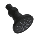 Gerber® D460052BS Mono Round Single Function ShowerHead, 1.75 gpm Max Flow, 1 Spray, 3-1/2 in Head, Satin Black