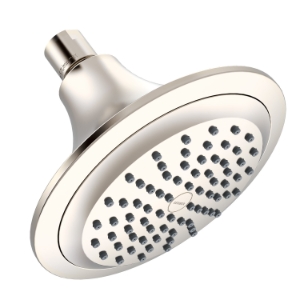 Gerber® D460234BN Lemora™ Showerhead, 1.75 gpm Max Flow, 1 Spray, Wall Mount, 6 in Head, Brushed Nickel