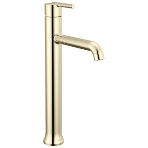 DELTA® 759-PN-DST Trinsic® Single Handle Vessel Bathroom Faucet, Polished Nickel