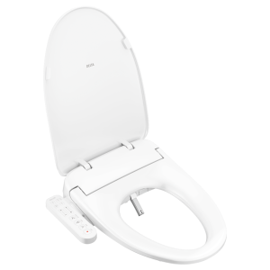 DELTA® 893005E-WH Standard Bidet Toilet Seat, Refresh, Elongated Bowl, Plastic, White