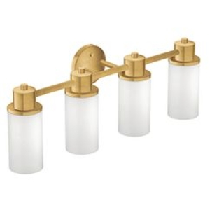 Moen® DN0764BG 4-Globe Bath Light, Iso™, Brushed Gold