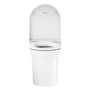 DURAVIT 0027090000 002709 Removable Toilet Seat, White Tulip, Plastic, Slow Close Hinge