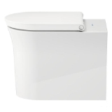 DURAVIT 0027090000 002709 Removable Toilet Seat, White Tulip, Plastic, Slow Close Hinge