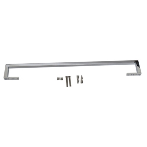 DURAVIT 0030321000 D-Code Square Tube Towel Rail, 23-1/4 in L Bar, 2-7/8 in OAH x 2-5/8 in OAD