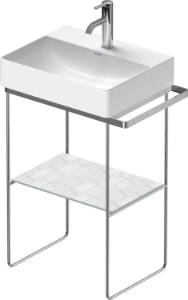 DURAVIT 0031321000 003132 DuraSquare Console, Floor Standing Mounting, Chrome