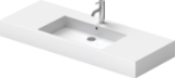 DURAVIT 0329120030 032912 Vero® Vanity Sink, Rectangle Shape, 6.75 in H x 19.25 in W x 49.25 in x L, Wall Mounting, Ceramic, White