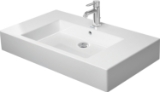 DURAVIT 0329850030 032985 Vero® Vanity Sink, Rectangle Shape, 6.75 in H x 19.25 in W x 33.5 in x L, Wall Mounting, Ceramic, White