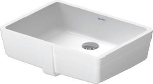 DURAVIT 0330430017 033043 Vero® Vanity Basin, Rectangle Shape, 6-1/4 in H x 12.375 in W x 18-1/4 L, Undermounting, Ceramic, White