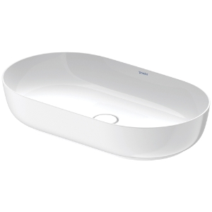 DURAVIT 0379700000 Luv Washbowl, Oval Shape, 27-1/4 in L x 15-3/4 in W x 5-5/8 in H, Above Counter/Ground Mount, DuraCeram®, White