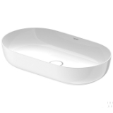 DURAVIT 03797000001 Luv Washbowl, Oval Shape, 27-1/4 in L x 15-3/4 in W x 5-5/8 in H, Above Counter/Ground Mount, DuraCeram®, White with WonderGliss