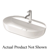DURAVIT 0380700000 Luv Washbowl, Oval Shape, 27-1/4 in L x 15-3/4 in W x 5-5/8 in H, Above Counter/Ground Mount, DuraCeram®, White