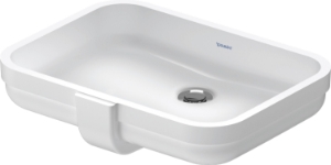 DURAVIT 0397490017 039749 Soleil by Starck Vanity Basin, Rectangle Shape, 5.5 in H x 16 in L x 20.625 in W, Undermounting, White