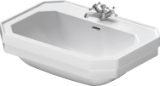 DURAVIT 0438700030 438700 1930 Series Washbasin, 700 mm L x 500 mm D, White