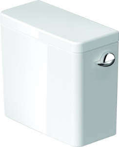 DURAVIT 09442100U4 094421 Single Toilet Tank, D-Neo, 1.28 gpf, Right Lever Flush, White