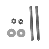 DURAVIT 1002070000 2-Piece Hardware Set, Aluminum