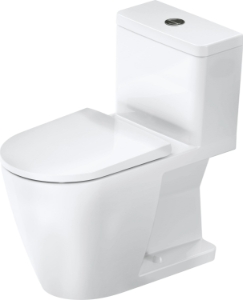DURAVIT 20070100U2 200701 Rimless Toilet, D-Neo, 12 in Rough-In, 1.32/0.92 gpf Flush Rate, White