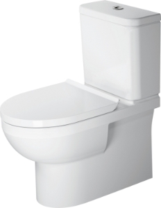 DURAVIT 2182090092 218209 Dual Flush Two Piece Rimless Toilet, No.1, White