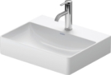 DURAVIT 2356500071 235650 Durasquare Compact Vanity Sink, Rectangle Shape, 5.75 in H x 15.75 in W x 19.625 in x L, Wall Mounting, Ceramic, Wondergliss