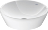 DURAVIT 2371400070 237140 D-Neo Washbowl, Circular Shape, 4.875 in H x 15.75 in W x 15.75 in x L, Above-Counter Mounting, Ceramic, White