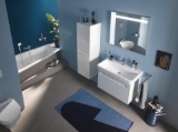 DURAVIT N14383018180000 N14383 No.1 Washbasin Cabinet, 29-1/8 in OAW x 16-3/4 in OAD, Wall Mounting, Matte White Cabinet