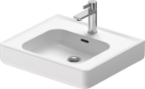 DURAVIT 2376550000 237655 Soleil by Starck Washbasin, Rectangle Shape, 5.70 in H x 18.89 in W x 21.65 in L, Wall Mounting, Ceramic, White