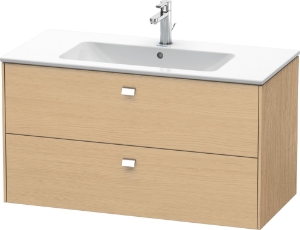 DURAVIT BR410301030 BR4103 Brioso Vanity Unit, 21.75 in OAH x 18.875 in OAW x 40.125 in OAD, Wall Mounting, Natural Oak Cabinet