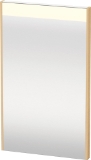 DURAVIT BR7000030306000 BR7000 Brioso Mirror, Rectangular Shape, 16.5 in L x 1.375 in W, LED Lamp, Natural Oak