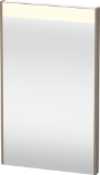 DURAVIT BR7000035356000 BR7000 Brioso Mirror, Rectangular Shape, 16.5 in L x 1.375 in W, LED Lamp, Oak Terra