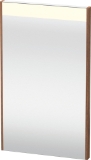 DURAVIT BR7000079796000 BR7000 Brioso Mirror, Rectangular Shape, 16.5 in L x 1.375 in W, LED Lamp, Natural Walnut