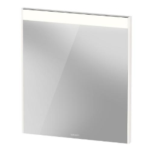 DURAVIT BR7021022226000 BR7021 Brioso Mirror, Rectangular Shape, 24.375 in L x 1.375 in W, LED Lamp, White High Gloss