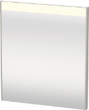 DURAVIT BR7001007076000 BR7001 Brioso Mirror, Rectangular Shape, 24.375 in L x 1.375 in W, LED Lamp, Concrete Gray Matte