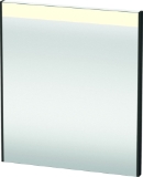 DURAVIT BR7001016166000 BR7001 Brioso Mirror, Rectangular Shape, 24.375 in L x 1.375 in W, LED Lamp, Black Oak