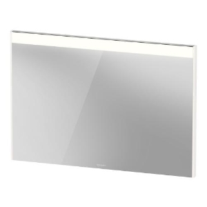 DURAVIT BR7023035356000 BR7023 Brioso Lighting Mirror, Rectangle Shape, 40.125 in L x 1.375 in W, LED Lamp, Oak Terra