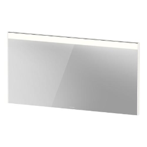 DURAVIT BR7005016166000 BR7005 Brioso Mirror, Rectangular Shape, 52 in L x 1.375 in W, LED Lamp, Black Oak