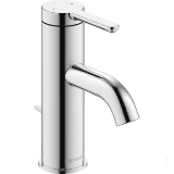 DURAVIT C11010002U10 C.1 Basin Mixer, 5 Lpm Flow Rate, 2-5/8 in H Spout, 1 Handle, 1 Faucet Hole, Polished Chrome