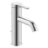 DURAVIT C11020001U10 C.1 Basin Mixer, 5 Lpm Flow Rate, 3-3/8 in H Spout, 1 Handle, Pop-Up Drain, 1 Faucet Hole, Polished Chrome