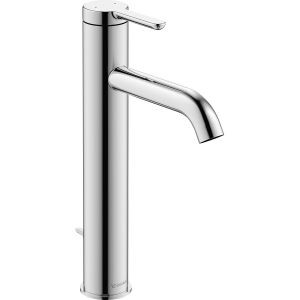 DURAVIT C11030002U10 C.1 Basin Mixer, 5 Lpm Flow Rate, 6-7/8 in H Spout, 1 Handle, 1 Faucet Hole, Polished Chrome