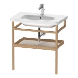 DURAVIT DS988209176 DS9882 DuraStyle Towel rail with shelf, 29.13 in L x 17.375 in THK, Floor Standing Mounting, European Oak