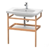 DURAVIT DS988209176 DS9882 DuraStyle Towel rail with shelf, 29.13 in L x 17.375 in THK, Floor Standing Mounting, European Oak