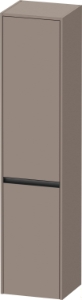 DURAVIT K21329R43430000 K21329 Ketho.2 Wall Mounted Tall Cabinet, 15.75 in OAL x 14.125 in OAW x 69.25 in OAH, Basalt Matte
