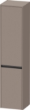 DURAVIT K21329R43430000 K21329 Ketho.2 Wall Mounted Tall Cabinet, 15.75 in OAL x 14.125 in OAW x 69.25 in OAH, Basalt Matte