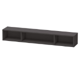 DURAVIT LC120008080 L-Cube Horizontal Shelf Element, 3 Shelves, 31-1/2 in OAL x 5-5/8 in OAD x 4-3/4 in OAH