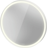 DURAVIT LC7375000006000 LC7375 L-Cube Lighting Mirror, Round Shape, LED Lamp, White Matte