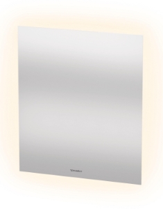 DURAVIT LM7825D00006000 LM7825 Lighting Mirror, Rectangle Shape, 23.625 in L x 1.25 in W, LED Lamp, White Matte