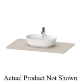 DURAVIT LU946902525 Luv Console With (1) Cut-Out, 39 in L x 23-1/2 in W x 7/8 in H, Vanity Sink, Quartz Stone