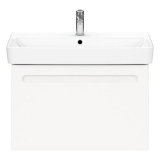 DURAVIT N14383018180000 N14383 No.1 Washbasin Cabinet, 29-1/8 in OAW x 16-3/4 in OAD, Wall Mounting, Matte White Cabinet