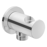 DURAVIT UV0630007U00 Wall Outlet With Round Escutcheon and Hand Shower Holder, G1/2 in Nominal