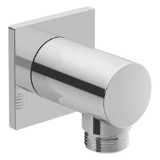 DURAVIT UV0630025U00 Wall Outlet With Square Escutcheon, G1/2 in Nominal